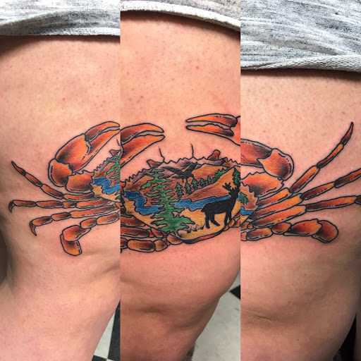 Explore tattoo half sleeve ideas male, creative tattoo ideas in Nampa, available at Temptation Tattoo & Body Piercing