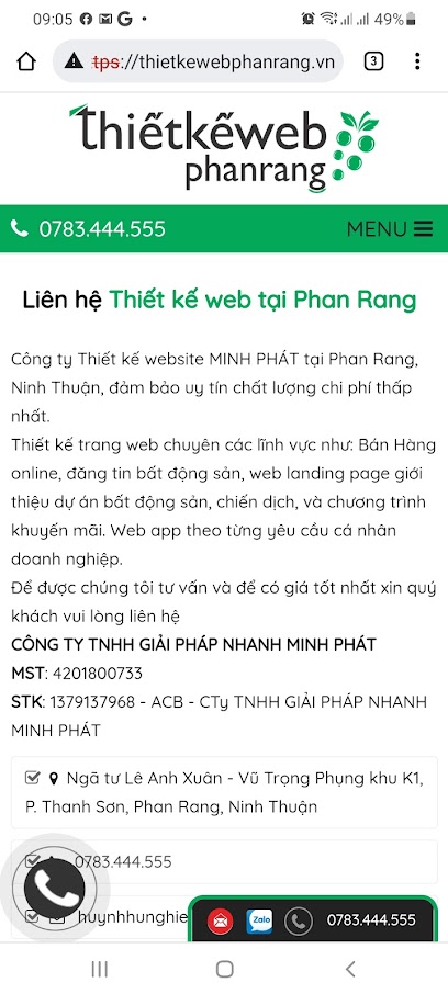 Thiết Kế Web Phan Rang