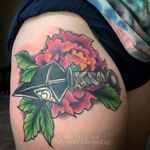 Explore hadestown tattoo ideas, creative tattoo ideas in Kent, available at War Horse Ink