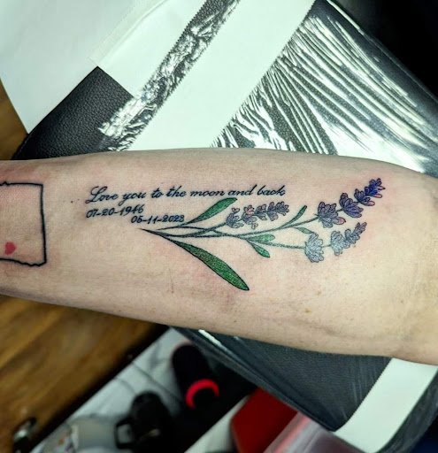 Explore tattoo ideas of dogs, creative tattoo ideas in Montrose, available at One Nation Tattoos