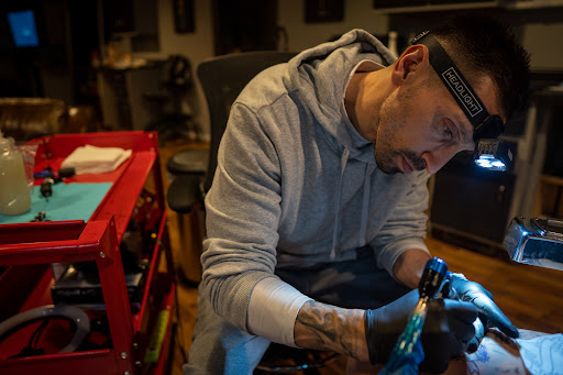 Explore adrenaline tattoo ideas, creative tattoo ideas in Peotone, available at Midtone Tattoo Studio