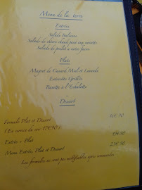 Restaurant Muscade à Sanary-sur-Mer (la carte)