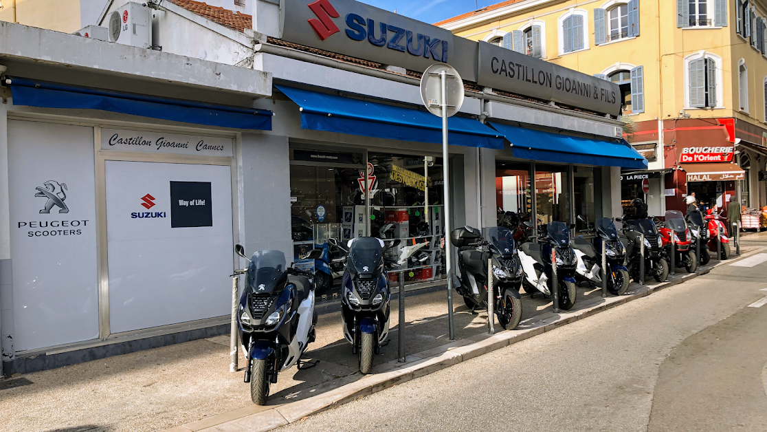 Castillon-Gioanni / Suzuki / Peugeot Motocycles / BSA Motorcycle / VOGE à Cannes (Alpes-Maritimes 06)