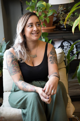 Explore knee tattoo ideas, creative tattoo ideas in Philadelphia, available at Hunter Gatherer Tattoo