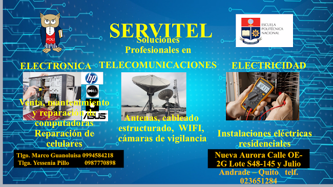 Opiniones de SERVITEL en Quito - Electricista