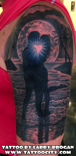 Explore black medusa tattoo ideas, creative tattoo ideas in Lockport, available at Tattoo City by Larry Brogan