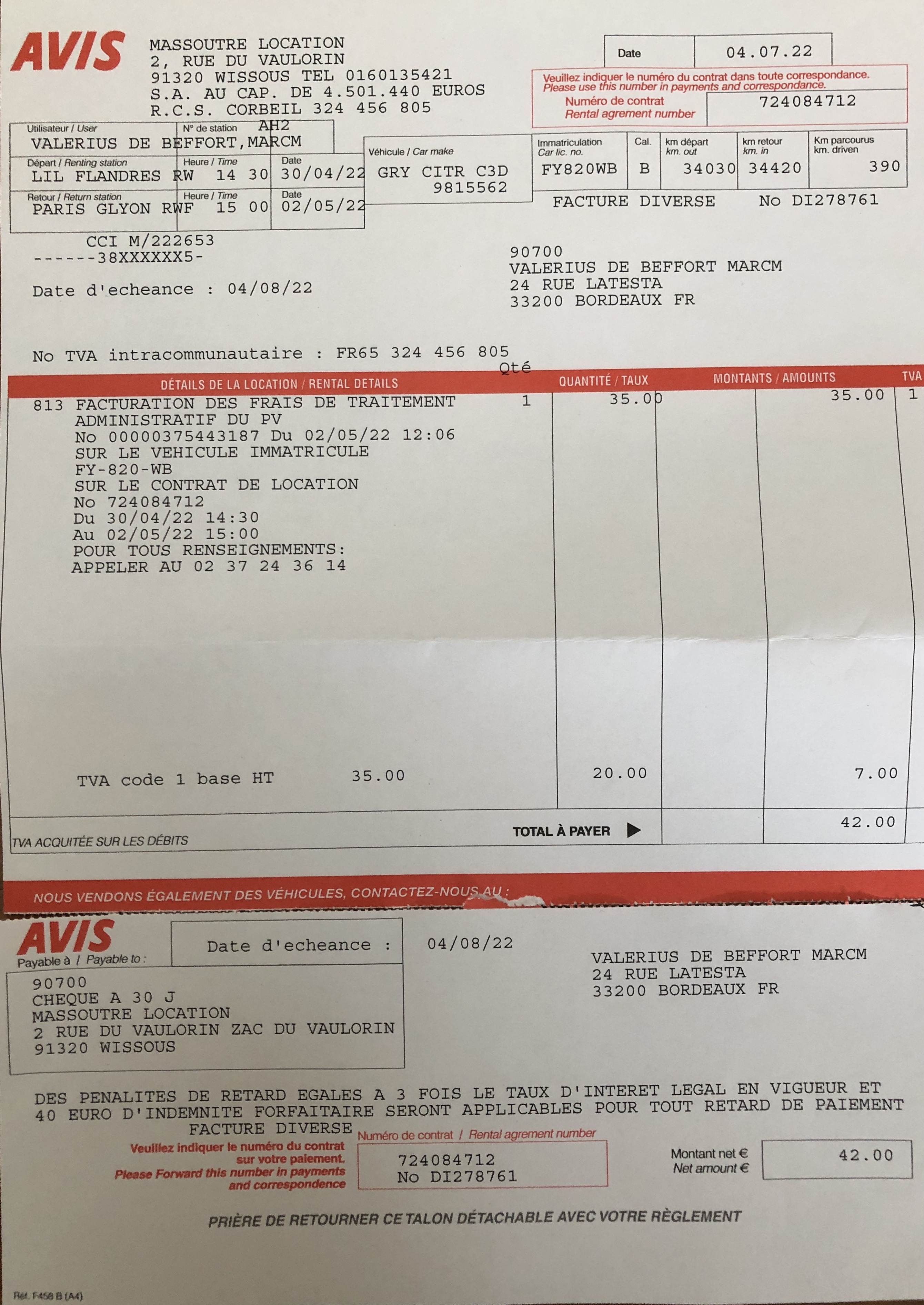 Photo n° 1 de l'avis de Marc.a fait le 26/07/2022 à 10:56