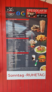Menu du Nido Snack à Göhren-Lebbin