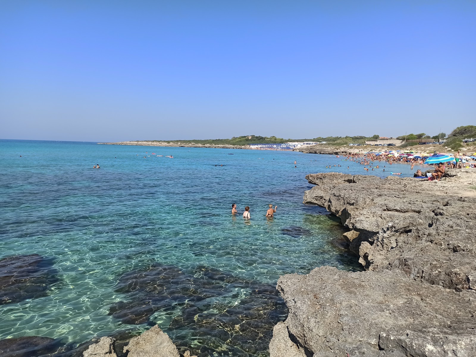 Fotografie cu Plaja Tramontone cu o suprafață de nisip maro