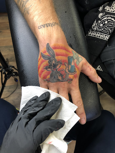 Explore forearm wolf tattoo ideas, creative tattoo ideas in Concord, available at Elysium Ink