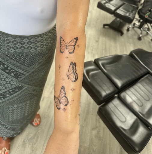 Explore nascar tattoo ideas, creative tattoo ideas in Lombard, available at New Hope Tattoo