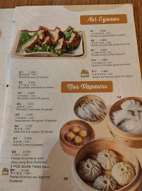 Restaurant chinois Bao Bao à Paris (le menu)