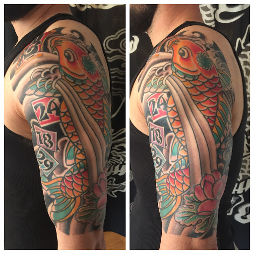 Explore matching father daughter tattoos ideas, creative tattoo ideas in Warrenville, available at NoodlesTattoo Co. & Studio