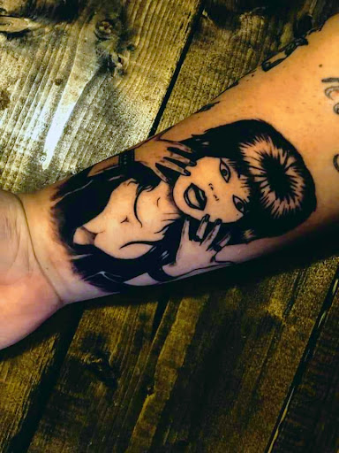 Explore tattoo ideas gangster, creative tattoo ideas in Muncie, available at Obscura Tattoo shop and Oddity Collective