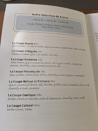 La Pergola à Le Rove menu