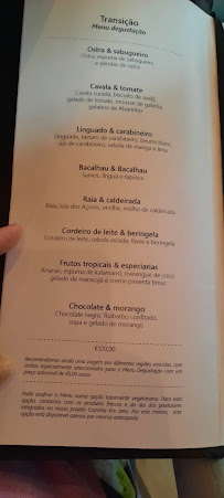 Menu du Restaurant A Cozinha à Guimaraes