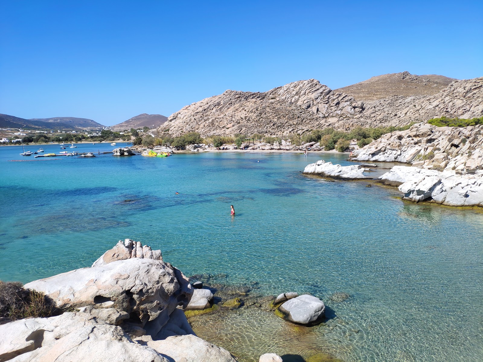 Photo of Kolympethres beach with turquoise pure water surface