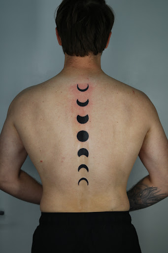 Explore spaceship tattoo ideas, creative tattoo ideas in Saint Petersburg, available at Lucky You Tattoo