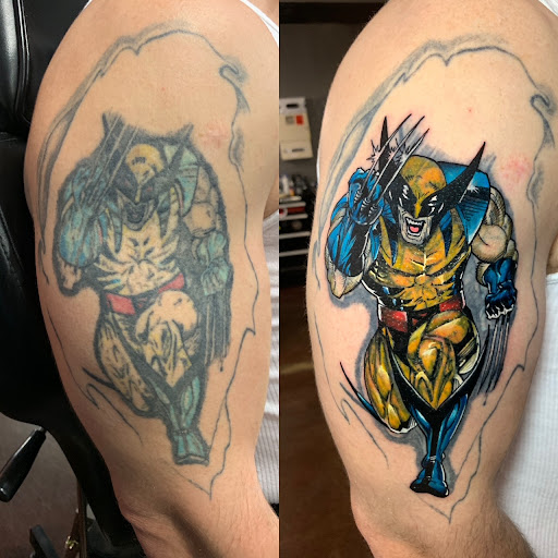 Explore candy tattoo ideas, creative tattoo ideas in Peoria, available at Modern Ink Tattoo