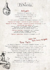 L'Osteria à Florence carte