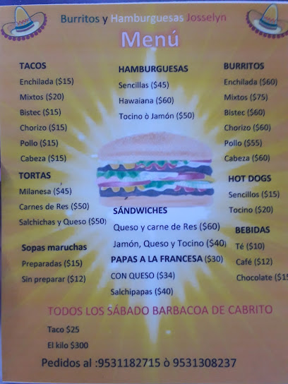 Hamburguesas y Burritos Josselyn  - 69253 Mariscala de Juárez, Oaxaca, Mexico