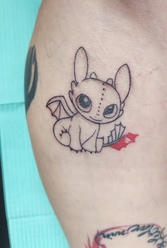 Explore inside elbow tattoo ideas, creative tattoo ideas in Abilene, available at La Leyenda Tattoo Co