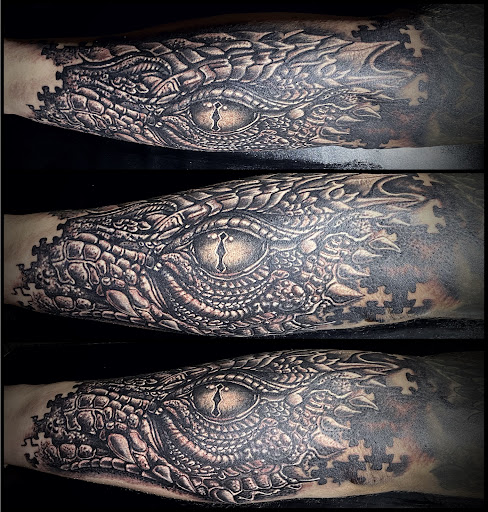 Explore grease tattoo ideas, creative tattoo ideas in Honolulu, available at Aloha Tattoo Waikiki Hilton Hawaiian Village Rainbow Bazaar