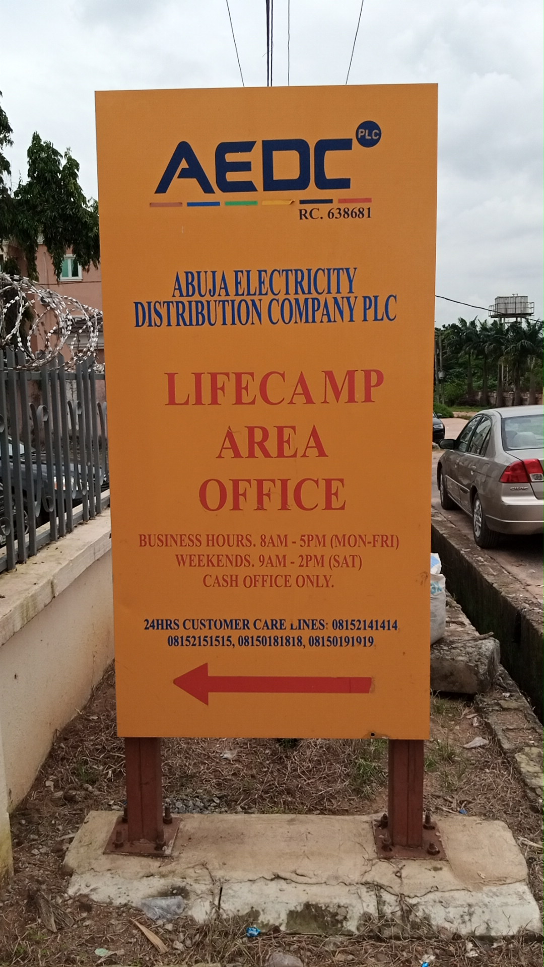 Abuja Electricity Distribution Company - Life Camp area office