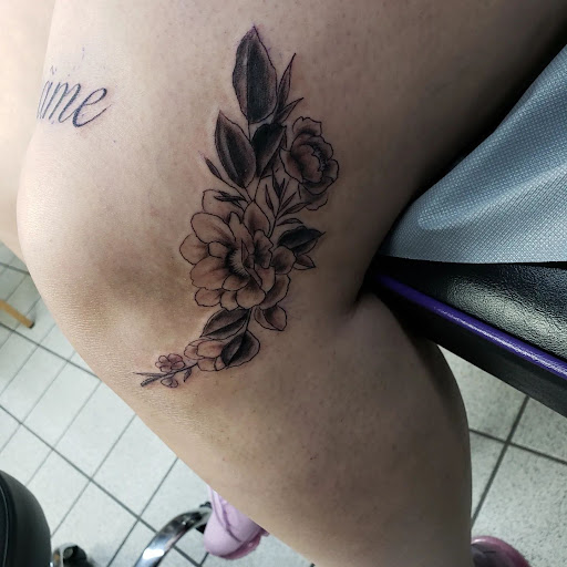 Explore christian sleeve tattoo ideas, creative tattoo ideas in Houston, available at 333 Tattoo Studio HTX