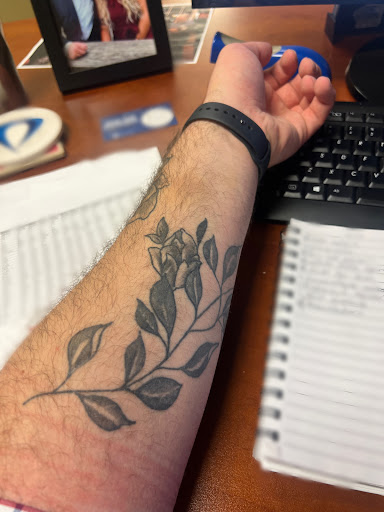 Explore knee scar tattoo ideas, creative tattoo ideas in Bloomington, available at Illinois Tattoo Co