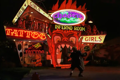 Explore rose tattoo idea, creative tattoo ideas in Arlington, available at The Chosen One Ink