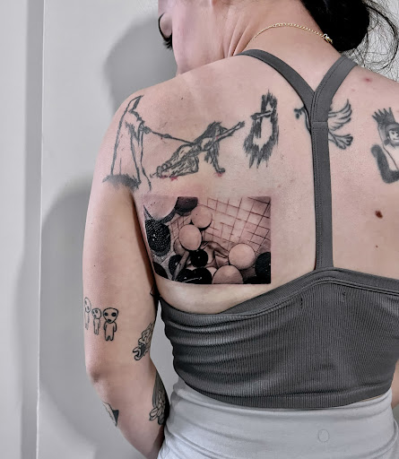 Explore cool shoulder tattoo ideas, creative tattoo ideas in Newburgh, available at Ink Spill Tattoo