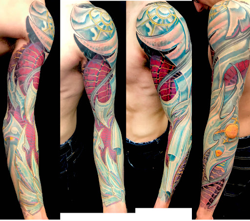 Explore forearm flower tattoo ideas, creative tattoo ideas in Washington, available at Fattys Tattoos & Piercings Dupont Circle