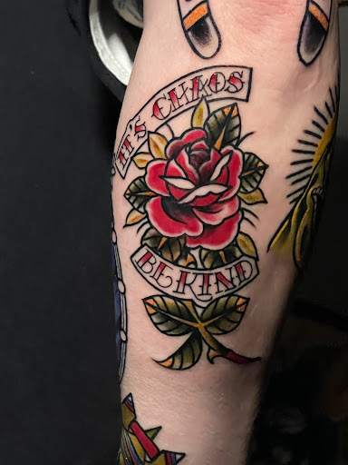 Explore hang loose tattoo ideas, creative tattoo ideas in Freeport, available at Broken Moon Tattoos