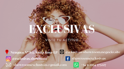 Exclusivas Showroom - Ropa Femenina - Sweaters-Ropa Deportiva - Jeans - Accesorios- La Pampa