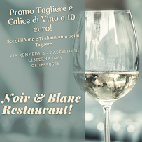 Carte du Ristorante Noir & Blanc à Castello di Cisterna