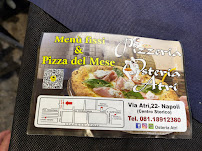 Osteria Atri à Naples carte