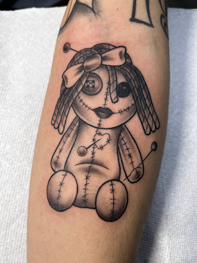 Explore cute monkey tattoo ideas, creative tattoo ideas in Richland, available at The Green Room Tattoo Lounge