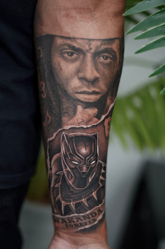 Explore thigh tattoo ideas male, creative tattoo ideas in New York, available at NOBLE ART NYC Tattoo
