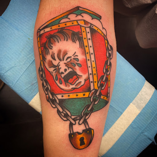 Explore ideas for father daughter tattoos, creative tattoo ideas in Denton, available at Black Anchor Tattoo