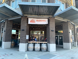 Brewing tanks in a taproom
