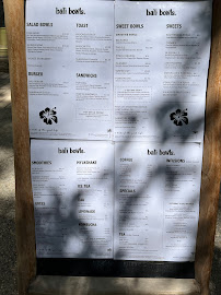 Restaurant végétalien Bali Bowls Nîmes à Nîmes - menu / carte
