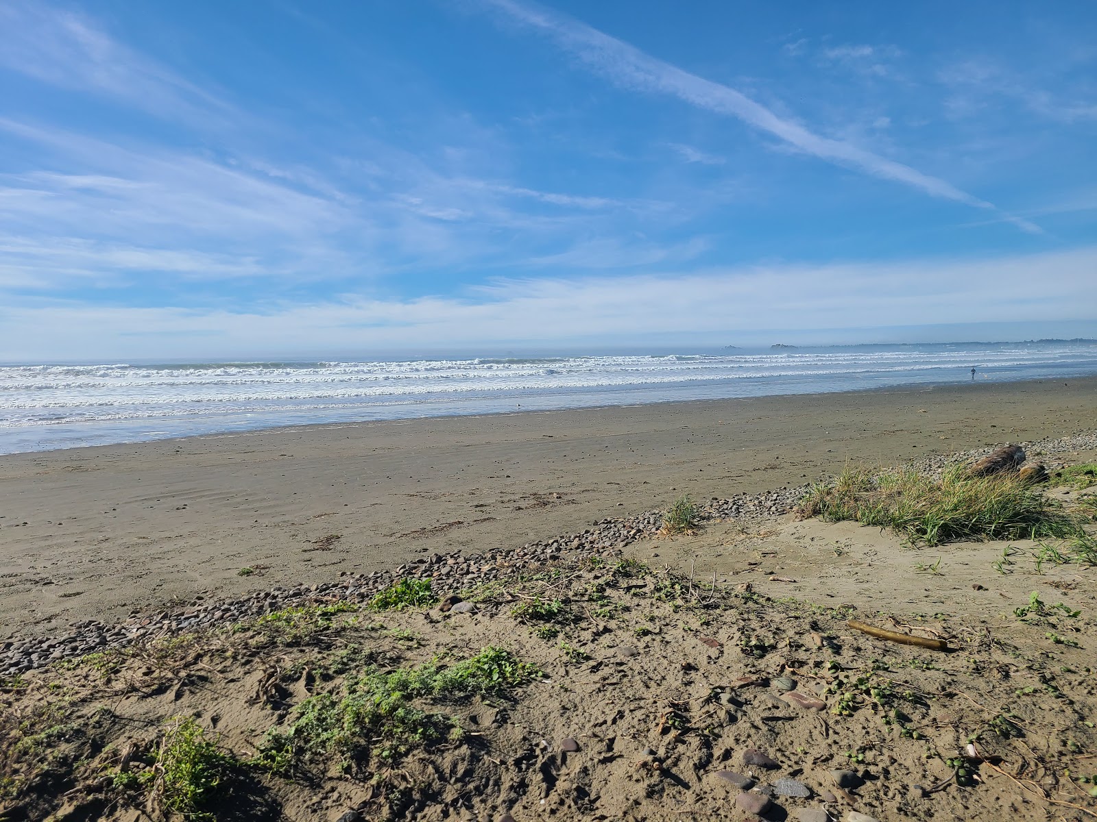 Crescent Beach的照片 带有宽敞的海岸