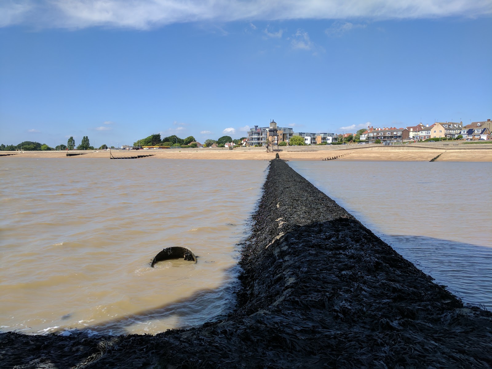 Foto van Dovercourt strand met lange baai