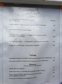 Auberge des Grottes à La Hague menu