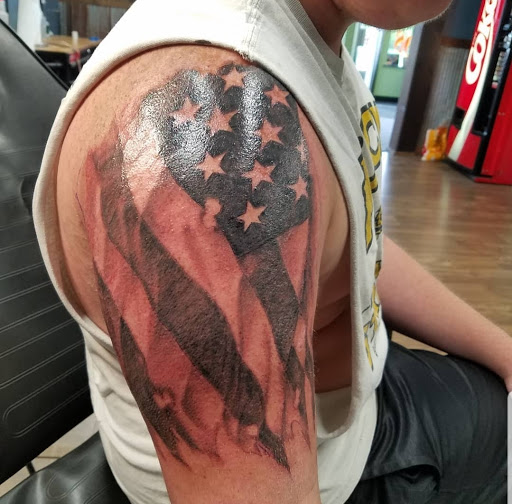 Explore thunderstorm tattoo ideas, creative tattoo ideas in Sioux Falls, available at Permanent Addictions