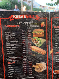 Restauration rapide Kebab Time à Valras-Plage - menu / carte