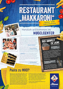 Menu du Restaurant „Makkaroni“, Shop und Gläserner Produktion à Riesa
