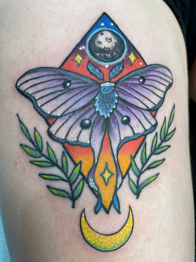Explore tribal wolf tattoo ideas, creative tattoo ideas in Hackettstown, available at First Place Tattoos