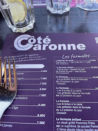 Côté Garonne à Toulouse menu